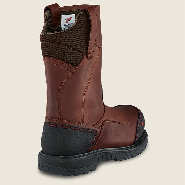 Red Wing Safety Boots Brown/Black - Mens Brnr Xp - 11-inch Waterproof Csa Toe Pull-on - 1328-SMWXH